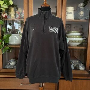 Y2K Nike Mock Neck 1/4 Zip Pullover Sweatshirt